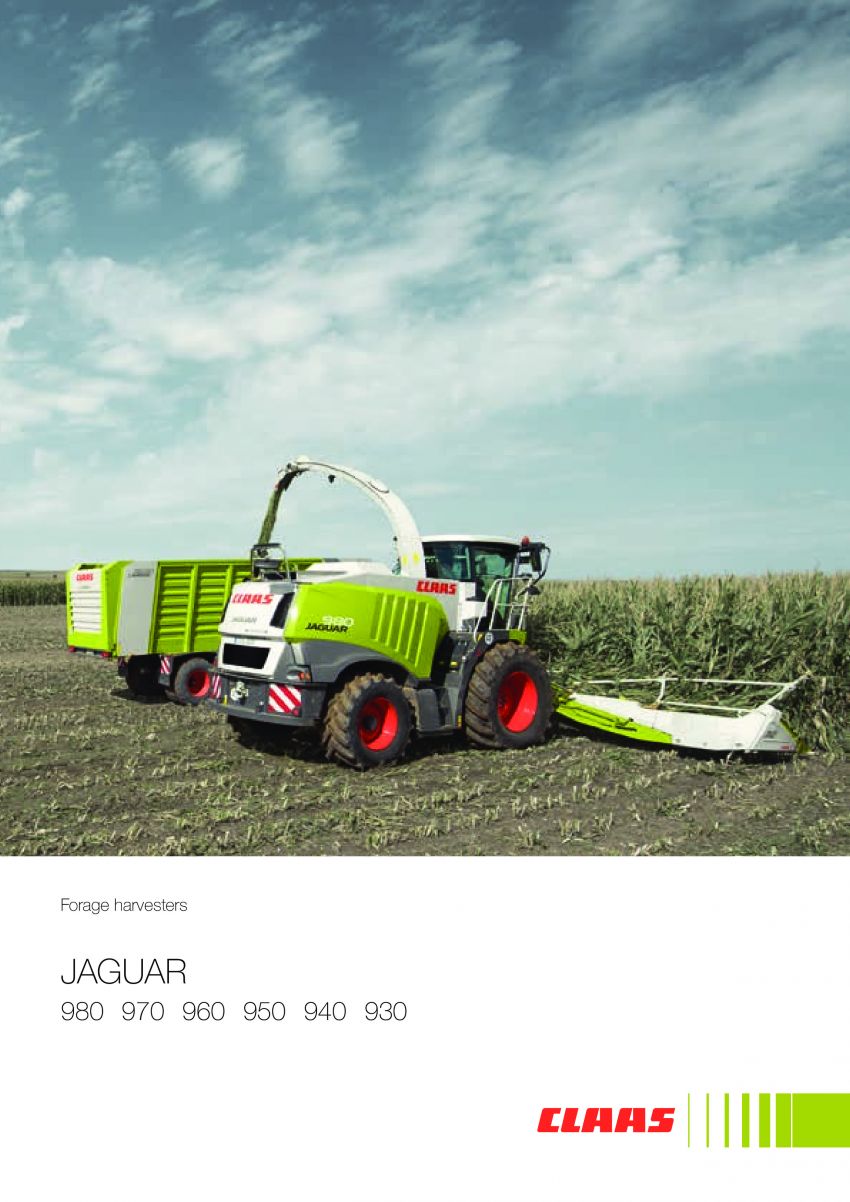 Claas Jaguar Forage Harvesters 980 970 960 950 940 930