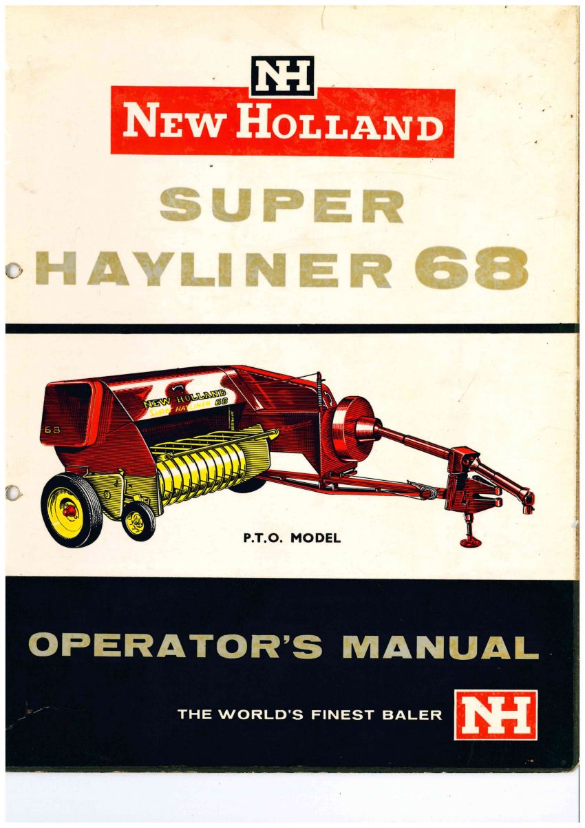 Handleiding voor de New Holland Super Hayliner 68 (p.t.o. model)